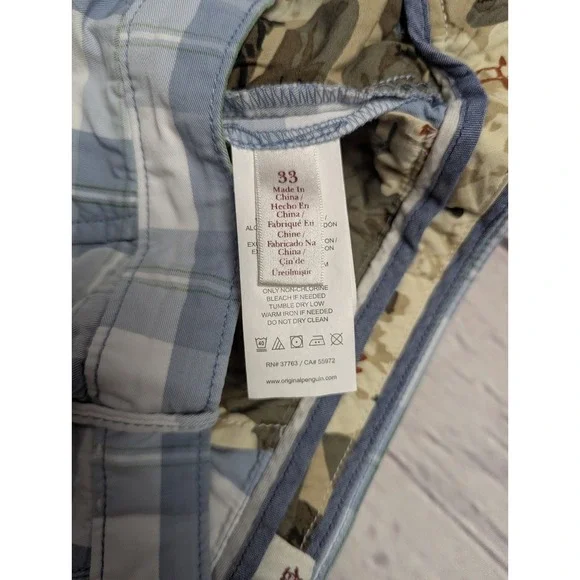 Shorts Lot Men's 33/34 Plaid Chino Bermuda Penguin Nautica Goodfellow 427 - Picture 6 of 13